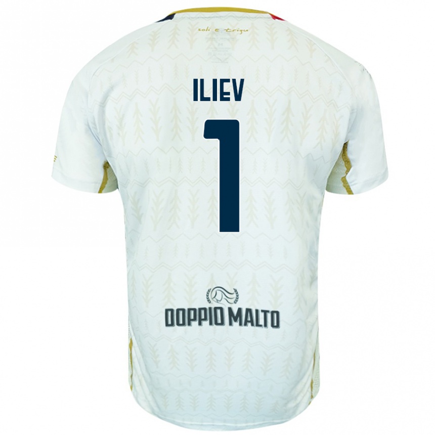 Men Football Velizar-Iliya Iliev #1 White Away Jersey 2024/25 T-Shirt Australia