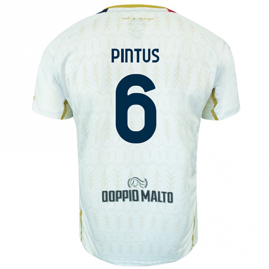 Men Football Nicola Pintus #6 White Away Jersey 2024/25 T-Shirt Australia