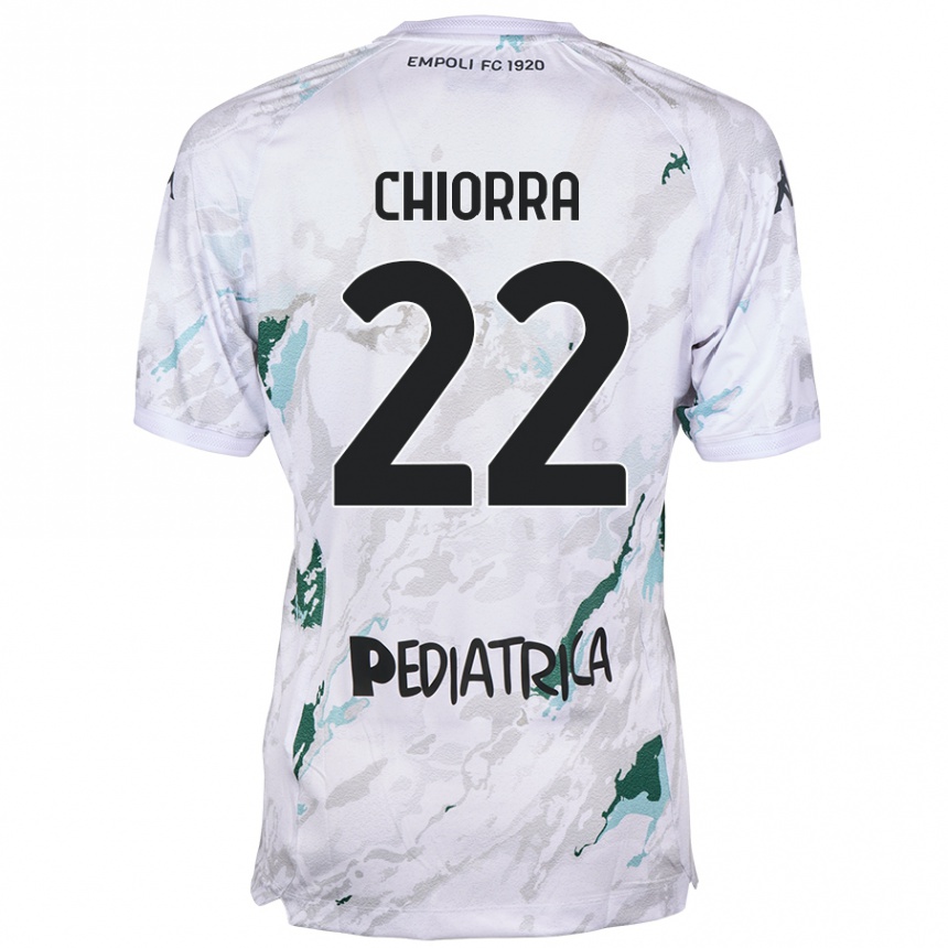 Men Football Niccolò Chiorra #22 Grey Away Jersey 2024/25 T-Shirt Australia