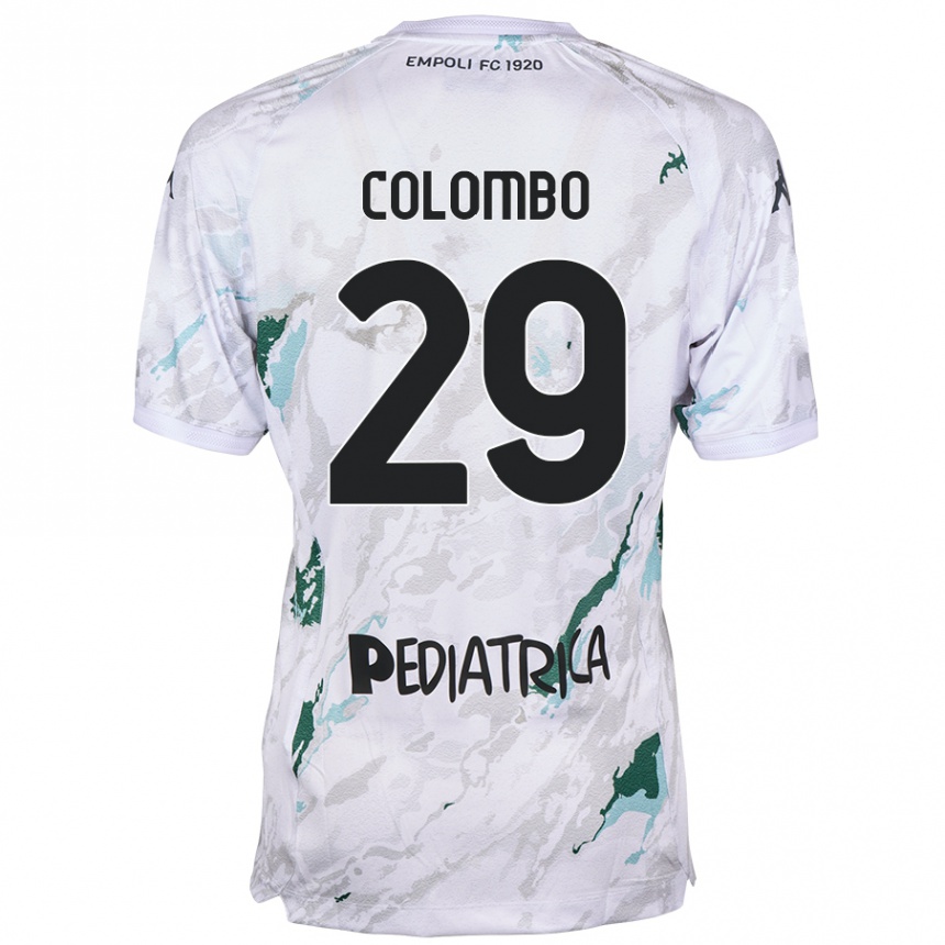 Men Football Lorenzo Colombo #29 Grey Away Jersey 2024/25 T-Shirt Australia