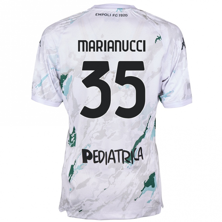 Men Football Luca Marianucci #35 Grey Away Jersey 2024/25 T-Shirt Australia