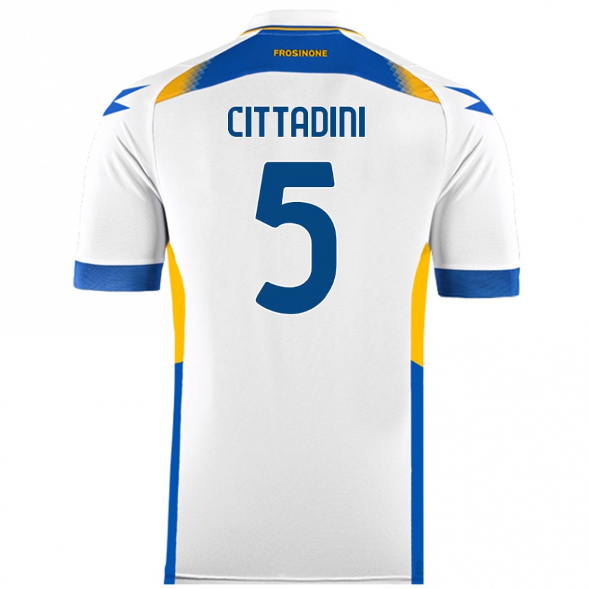 Men Football Giorgio Cittadini #5 White Away Jersey 2024/25 T-Shirt Australia