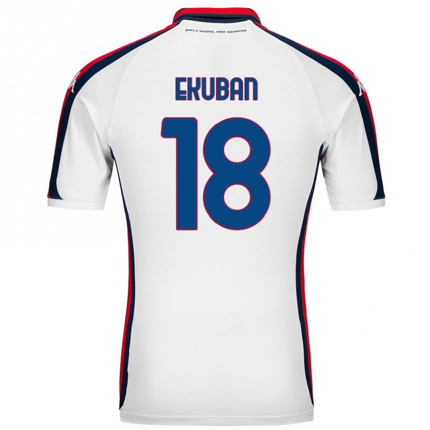 Men Football Caleb Ekuban #18 White Away Jersey 2024/25 T-Shirt Australia