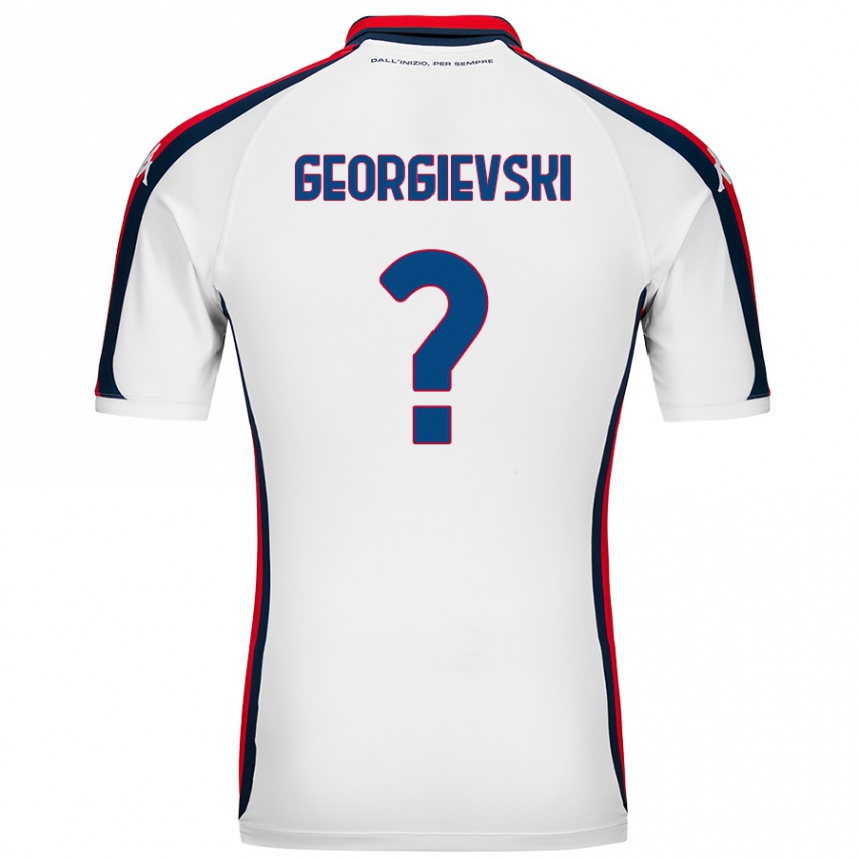 Men Football Toma Georgievski #0 White Away Jersey 2024/25 T-Shirt Australia