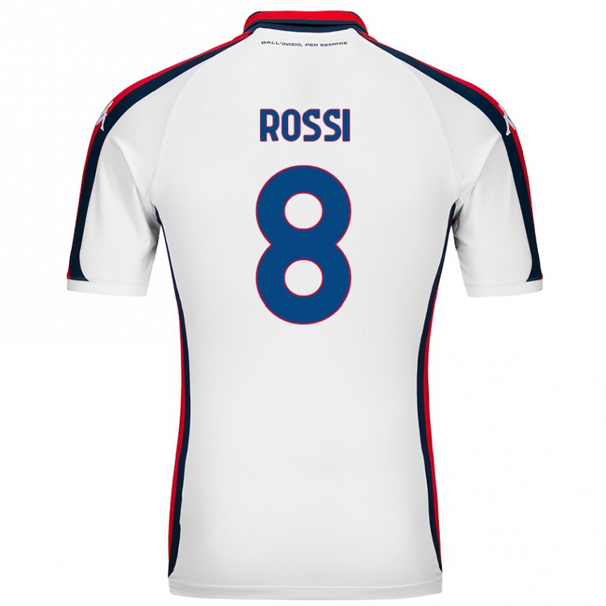 Men Football Gianluca Rossi #8 White Away Jersey 2024/25 T-Shirt Australia