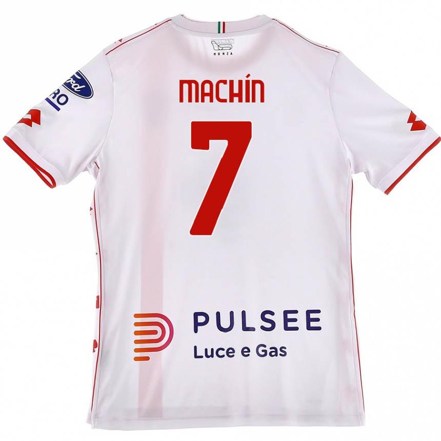 Men Football José Machín #7 White Red Away Jersey 2024/25 T-Shirt Australia