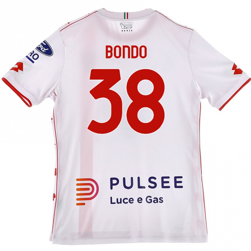 Men Football Warren Bondo #38 White Red Away Jersey 2024/25 T-Shirt Australia