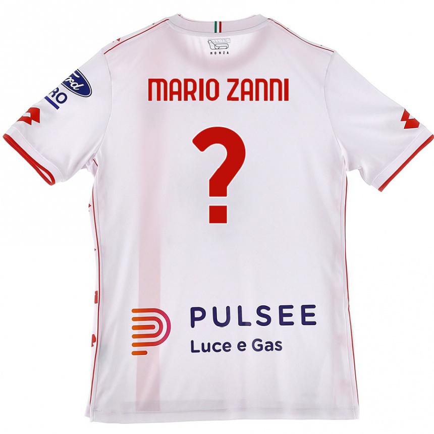 Men Football Mario Zanni #0 White Red Away Jersey 2024/25 T-Shirt Australia