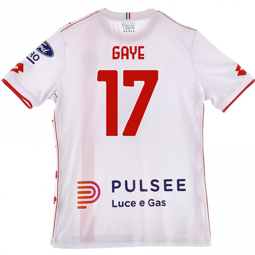 Men Football Mamadou Gaye #17 White Red Away Jersey 2024/25 T-Shirt Australia