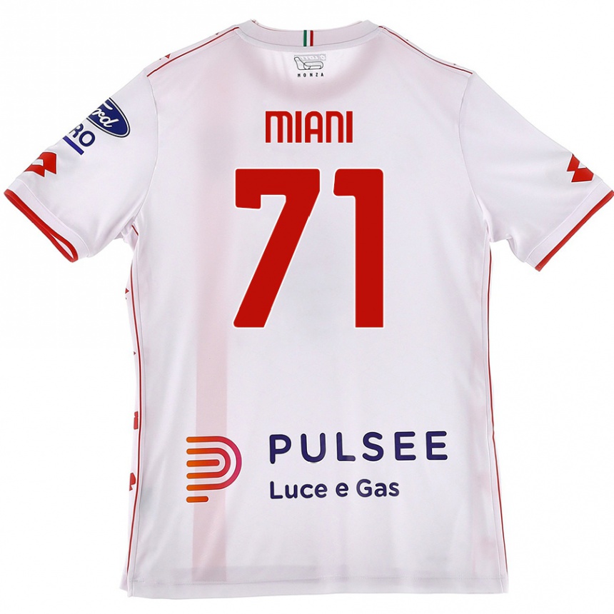 Men Football Arthur Miani #71 White Red Away Jersey 2024/25 T-Shirt Australia