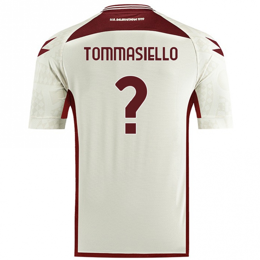 Men Football Francesco Tommasiello #0 Cream Color Away Jersey 2024/25 T-Shirt Australia