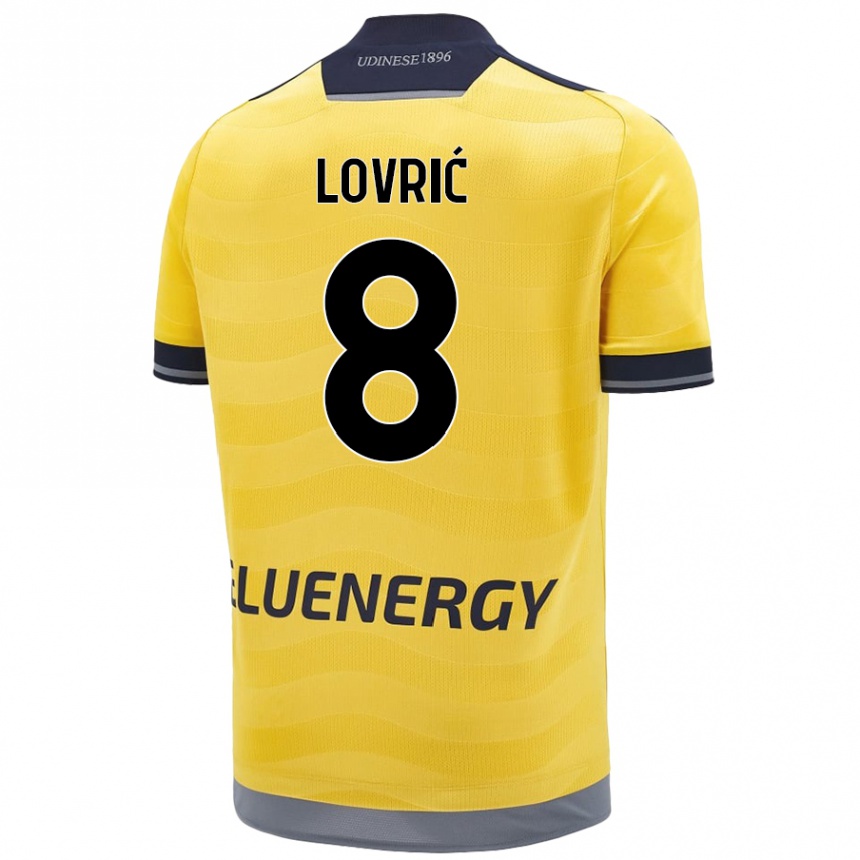 Men Football Sandi Lovrić #8 Golden Away Jersey 2024/25 T-Shirt Australia