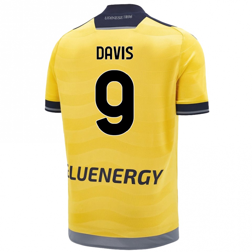 Men Football Keinan Davis #9 Golden Away Jersey 2024/25 T-Shirt Australia