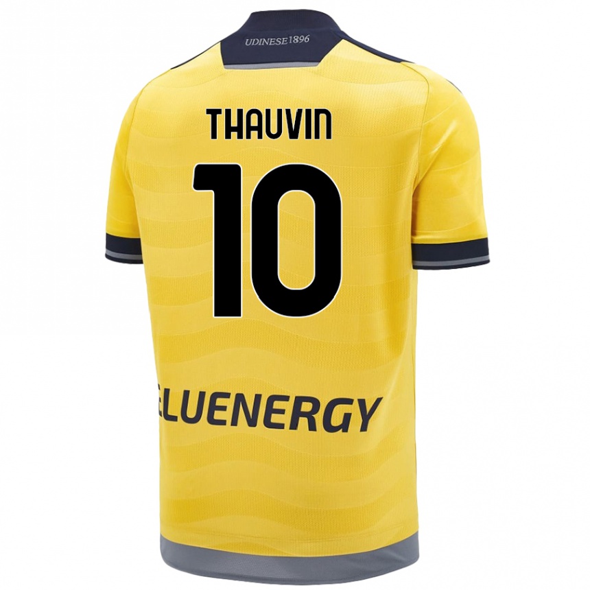 Men Football Florian Thauvin #10 Golden Away Jersey 2024/25 T-Shirt Australia