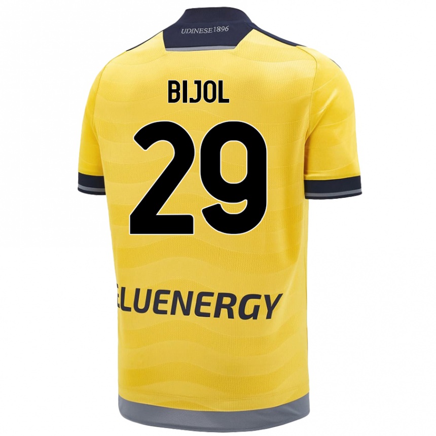 Men Football Jaka Bijol #29 Golden Away Jersey 2024/25 T-Shirt Australia