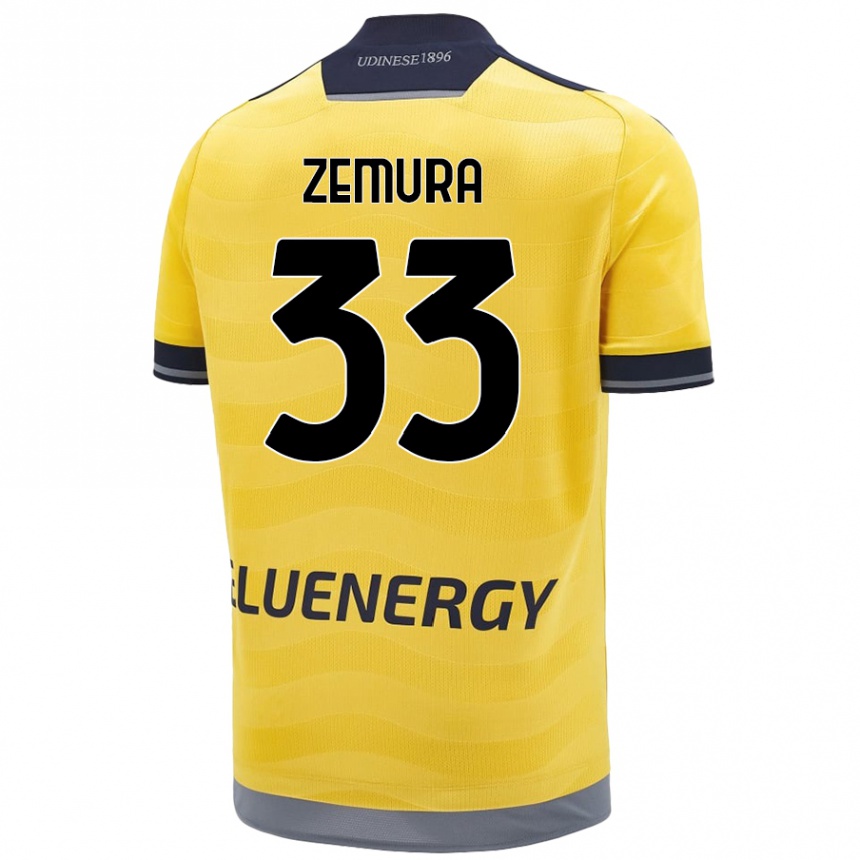 Men Football Jordan Zemura #33 Golden Away Jersey 2024/25 T-Shirt Australia