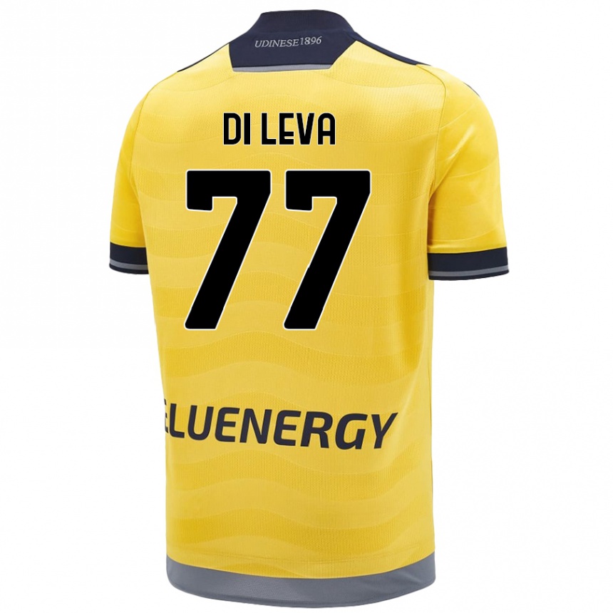 Men Football Vincenzo Di Leva #77 Golden Away Jersey 2024/25 T-Shirt Australia