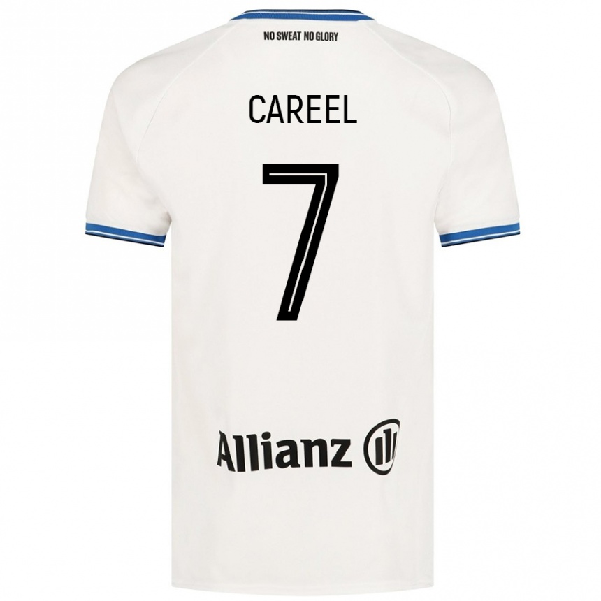 Men Football Oona Careel #7 White Away Jersey 2024/25 T-Shirt Australia