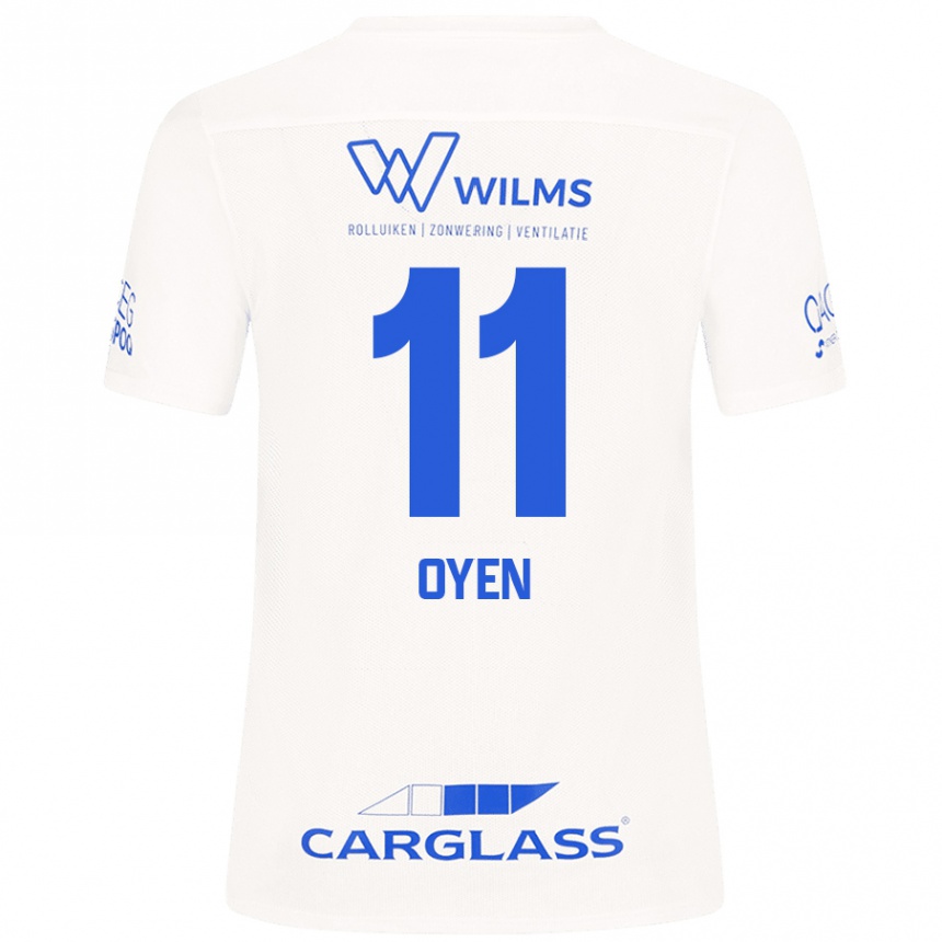 Men Football Luca Oyen #11 White Away Jersey 2024/25 T-Shirt Australia