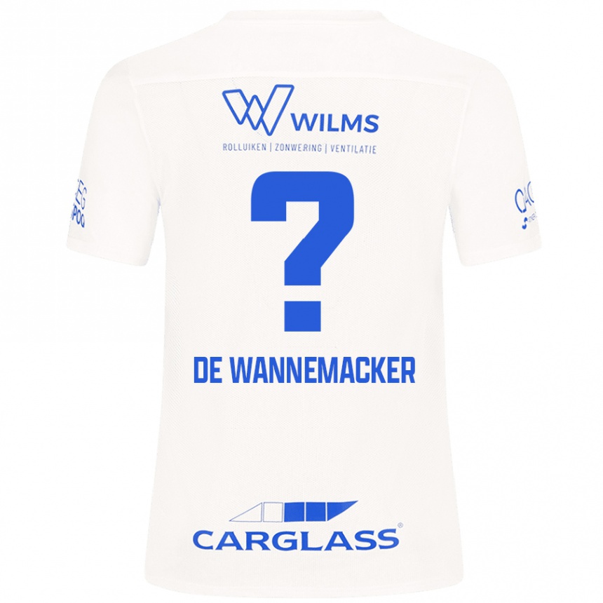 Men Football August De Wannemacker #0 White Away Jersey 2024/25 T-Shirt Australia