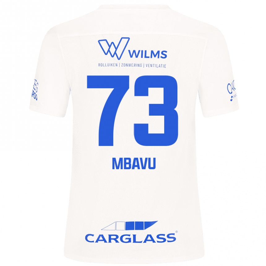 Men Football Elie Mbavu #73 White Away Jersey 2024/25 T-Shirt Australia