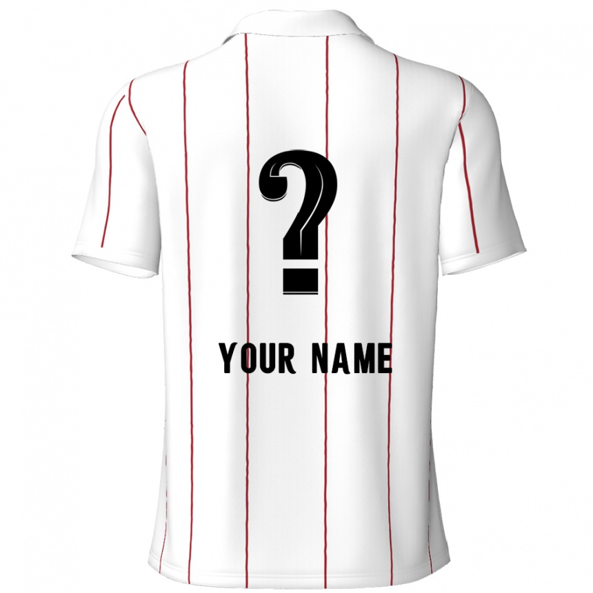 Men Football Your Name #0 White Black Away Jersey 2024/25 T-Shirt Australia