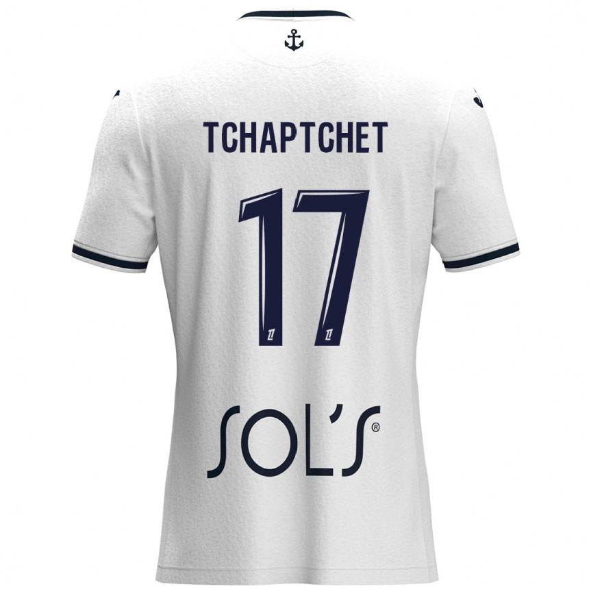 Men Football Chanel Tchaptchet #17 White Dark Blue Away Jersey 2024/25 T-Shirt Australia