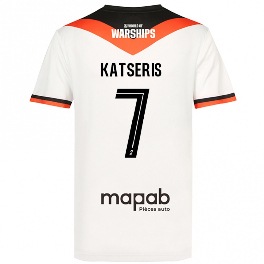 Men Football Panos Katseris #7 White Away Jersey 2024/25 T-Shirt Australia