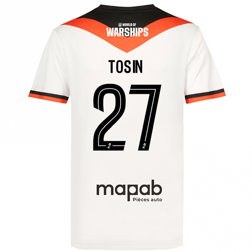 Men Football Aiyegun Tosin #27 White Away Jersey 2024/25 T-Shirt Australia