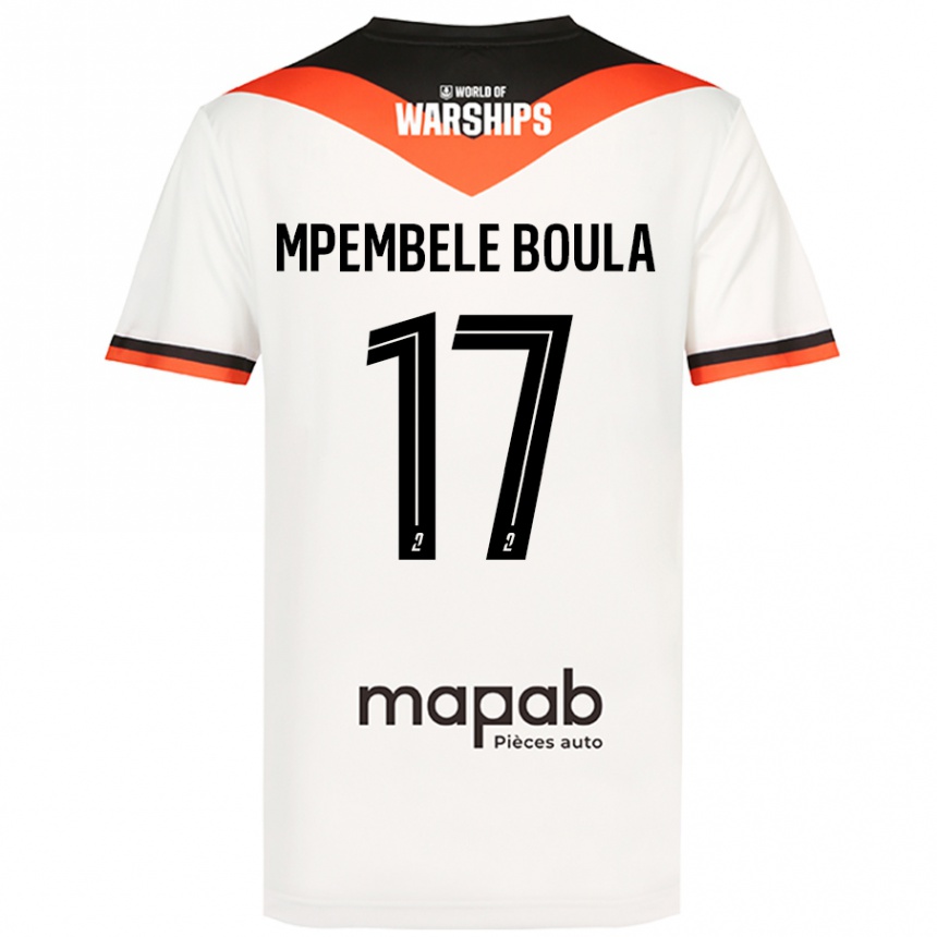 Men Football Exaucé Mpembele Boula #17 White Away Jersey 2024/25 T-Shirt Australia