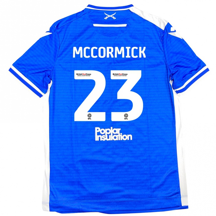 Women Football Luke Mccormick #23 Blue White Home Jersey 2024/25 T-Shirt Australia