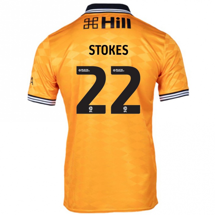 Women Football Josh Stokes #22 Orange Home Jersey 2024/25 T-Shirt Australia