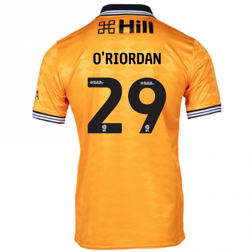 Women Football Connor O'riordan #29 Orange Home Jersey 2024/25 T-Shirt Australia