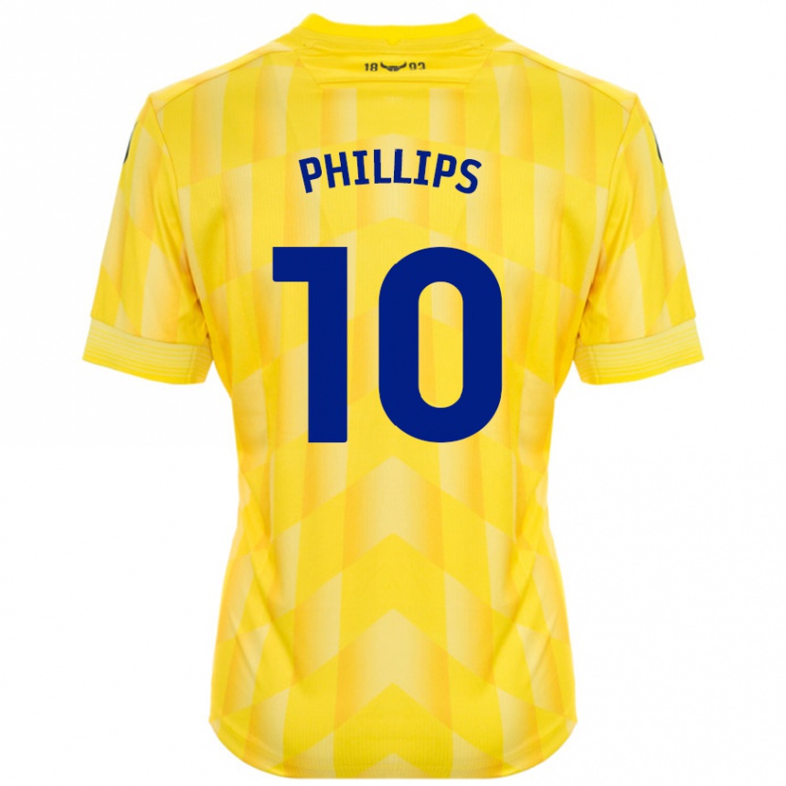 Women Football Matt Phillips #10 Yellow Home Jersey 2024/25 T-Shirt Australia