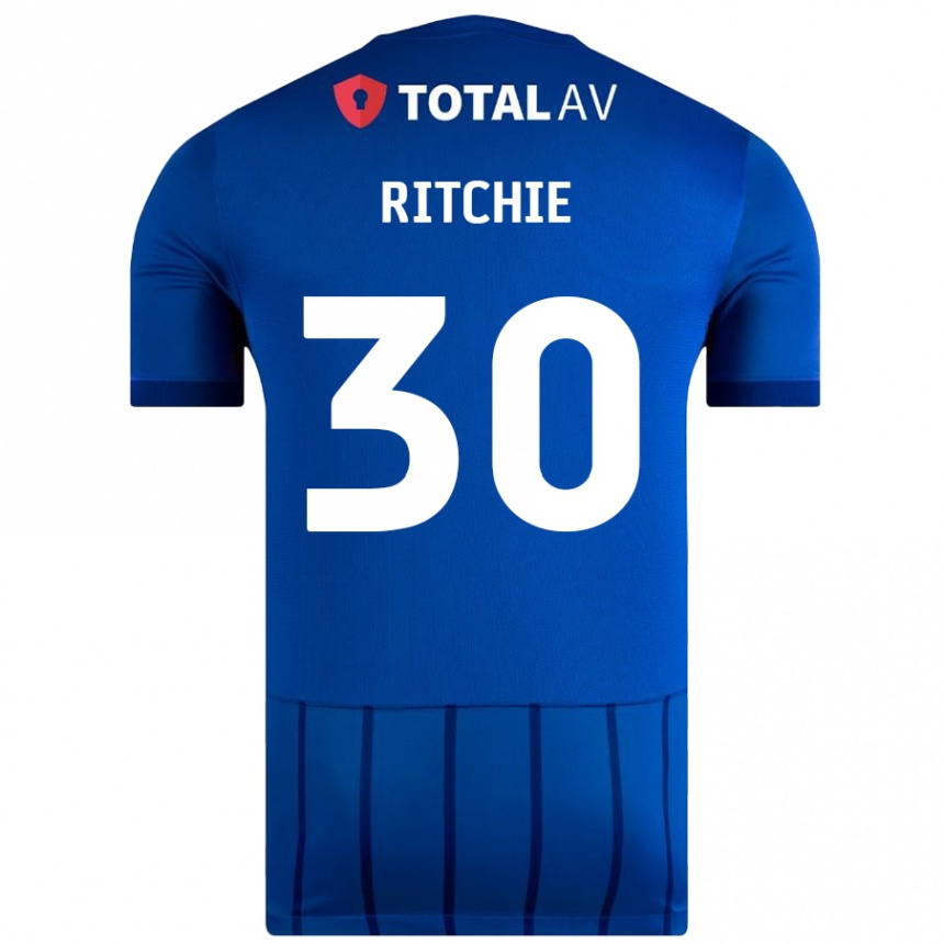 Women Football Matt Ritchie #30 Blue Home Jersey 2024/25 T-Shirt Australia