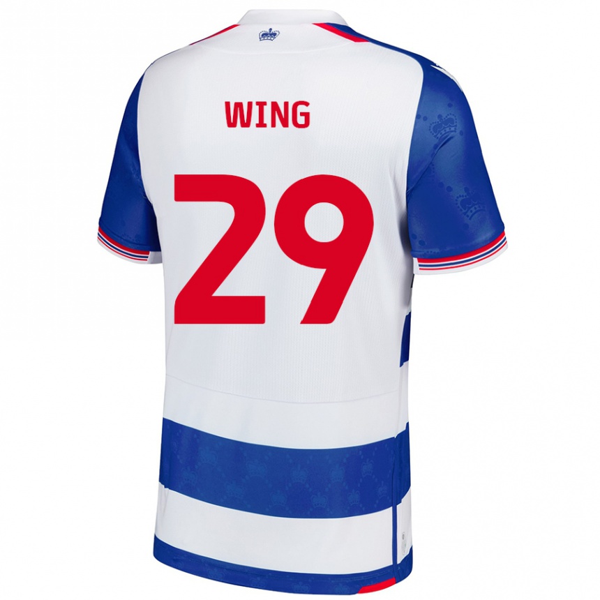 Women Football Lewis Wing #29 Blue White Home Jersey 2024/25 T-Shirt Australia