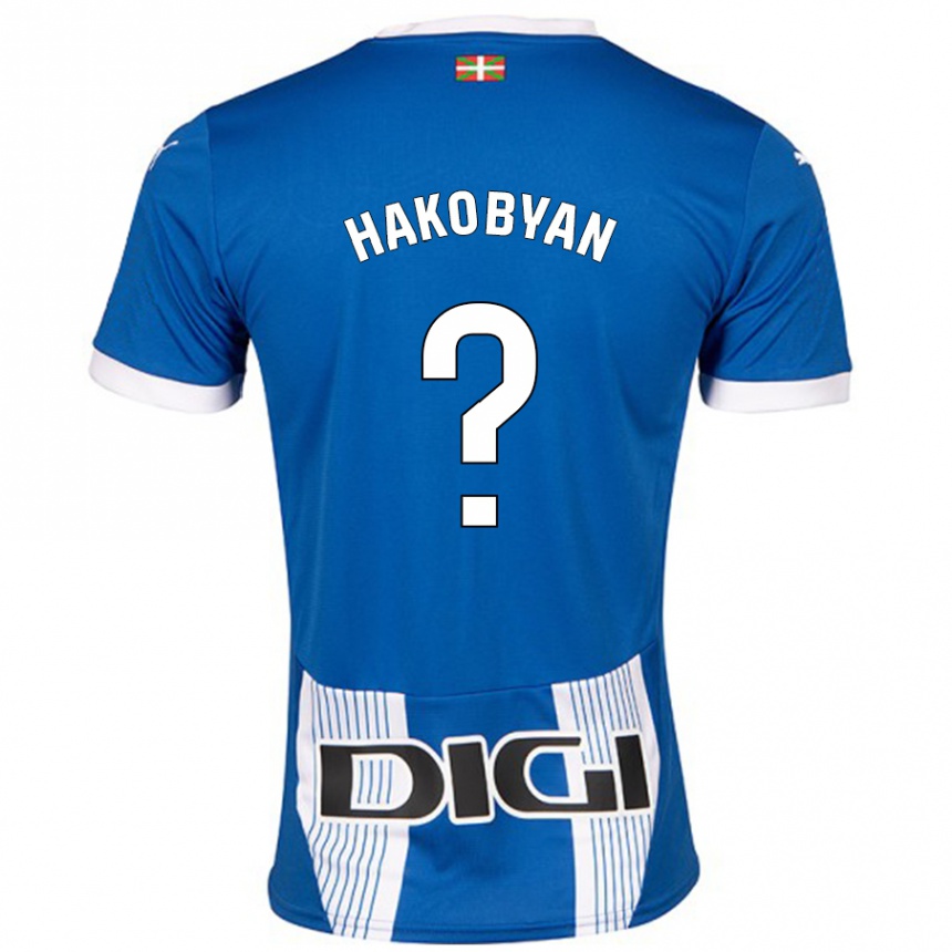 Women Football Andranik Hakobyan #0 Blue Home Jersey 2024/25 T-Shirt Australia