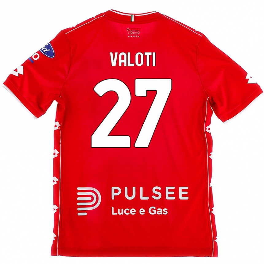 Women Football Mattia Valoti #27 Red White Home Jersey 2024/25 T-Shirt Australia