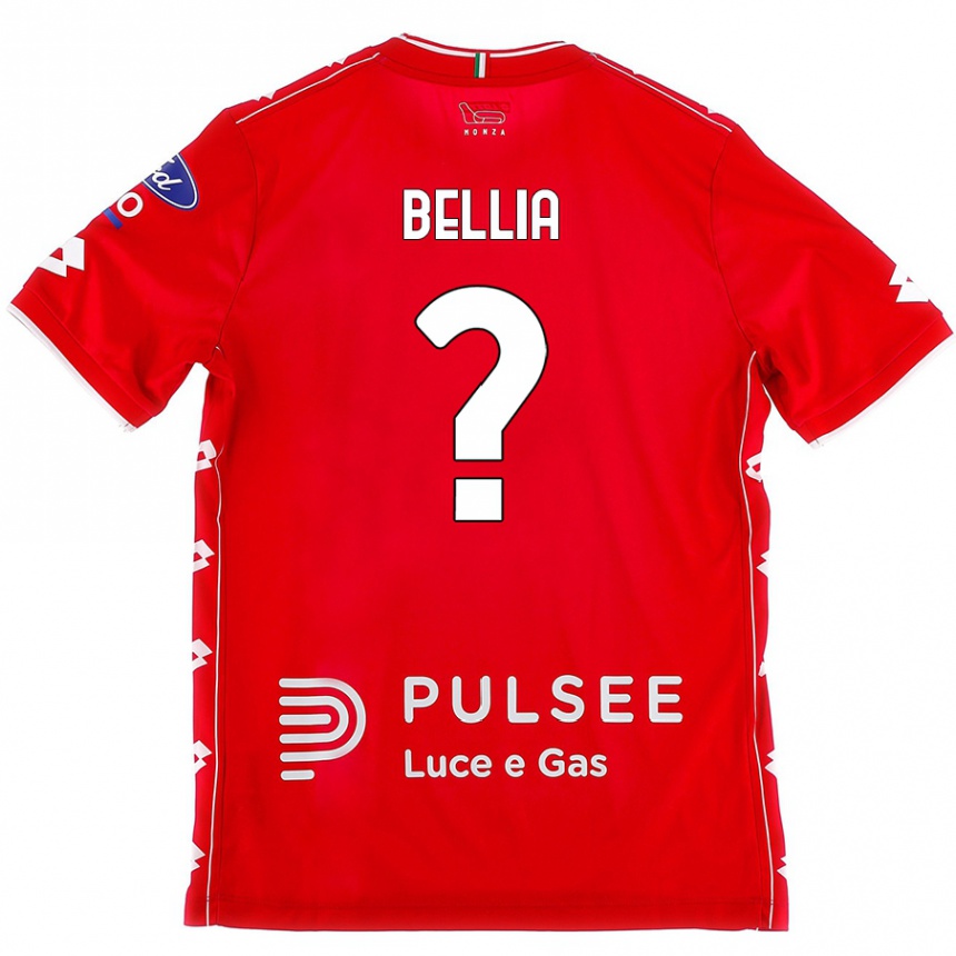 Women Football Edoardo Bellia #0 Red White Home Jersey 2024/25 T-Shirt Australia