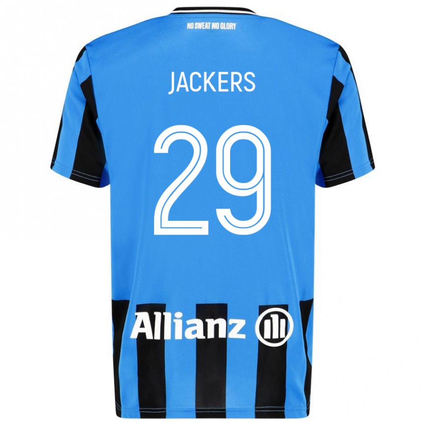 Women Football Nordin Jackers #29 Sky Blue Black Home Jersey 2024/25 T-Shirt Australia