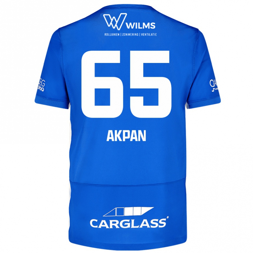 Women Football Christian Akpan #65 Blue Home Jersey 2024/25 T-Shirt Australia