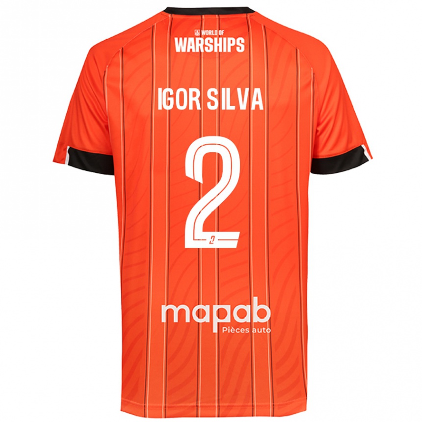 Women Football Igor Silva #2 Orange Home Jersey 2024/25 T-Shirt Australia