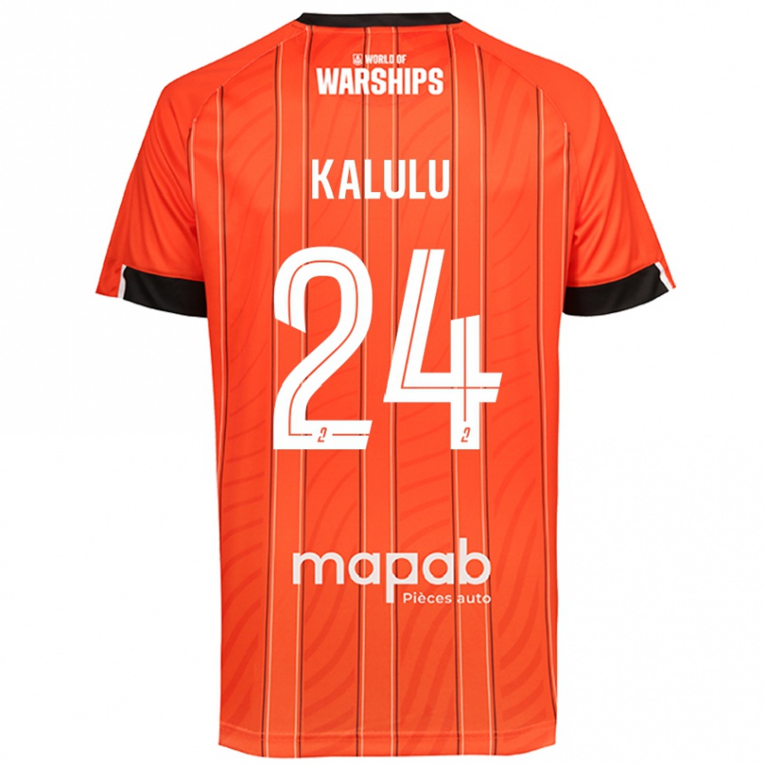 Women Football Gédéon Kalulu #24 Orange Home Jersey 2024/25 T-Shirt Australia