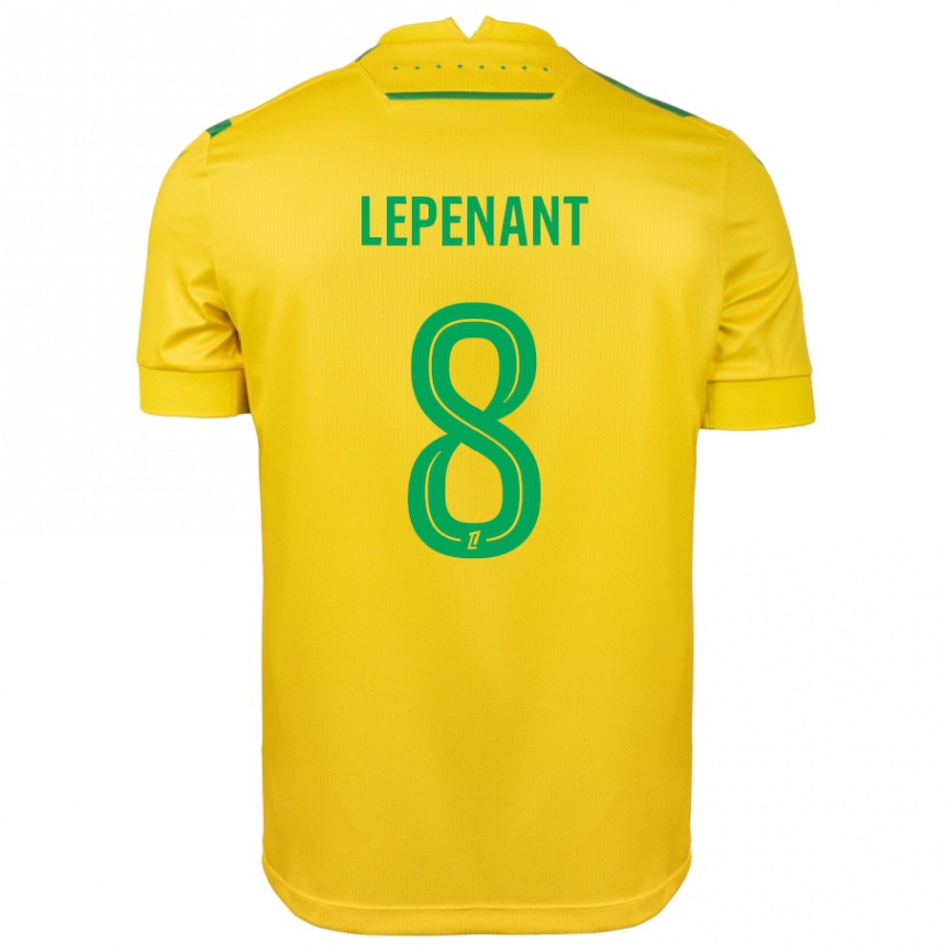 Women Football Johann Lepenant #8 Yellow Green Home Jersey 2024/25 T-Shirt Australia