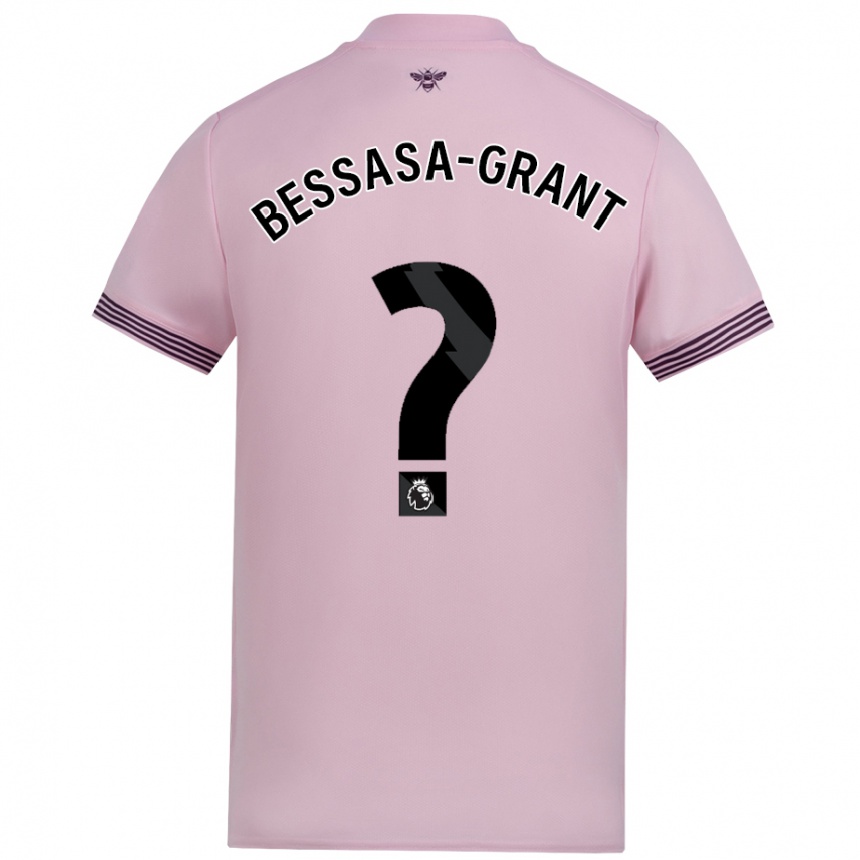 Women Football Mekhai Bessasa-Grant #0 Pink Away Jersey 2024/25 T-Shirt Australia