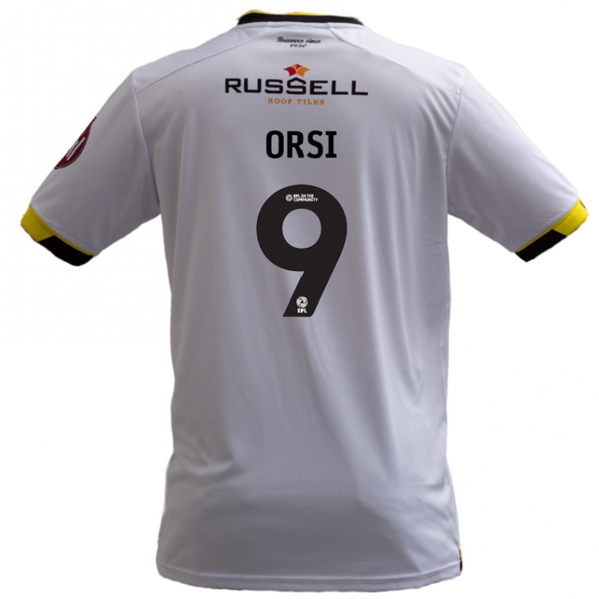 Women Football Danilo Orsi #9 White Away Jersey 2024/25 T-Shirt Australia