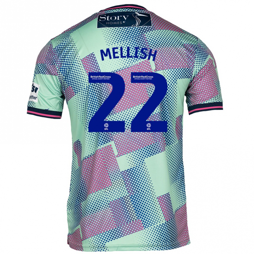 Women Football Jon Mellish #22 Green Away Jersey 2024/25 T-Shirt Australia