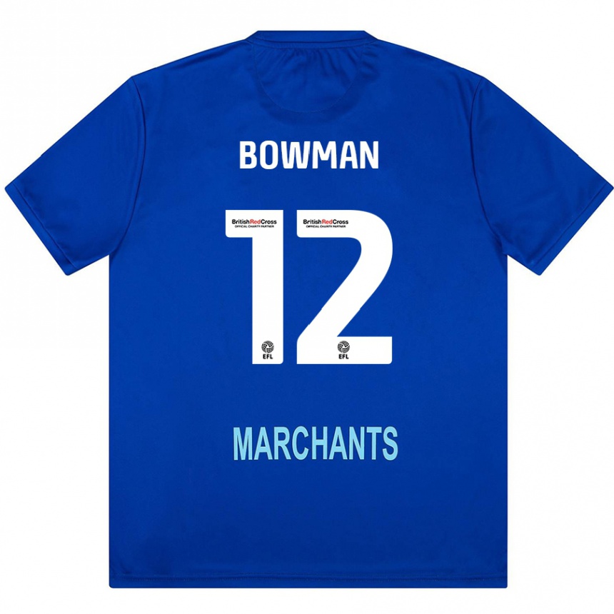 Women Football Ryan Bowman #12 Green Away Jersey 2024/25 T-Shirt Australia