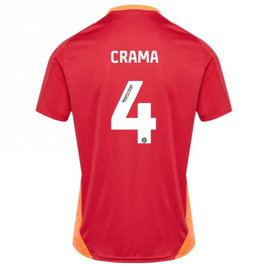 Women Football Tristan Crama #4 Blue Off White Away Jersey 2024/25 T-Shirt Australia