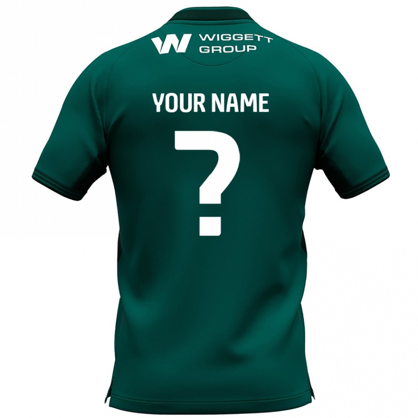 Women Football Your Name #0 Green Away Jersey 2024/25 T-Shirt Australia